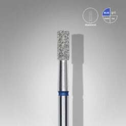 Diamond nail drill bit cylinder blue EXPERT head diameter 2,5 mm / working part 6 mm