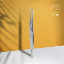 Professional eyelash tweezers EXPERT 40 TYPE 12 (L-shaped, 65′)