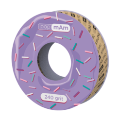Disposable white abrasive tape papmAm EXPERT 240 grit for the plastic case