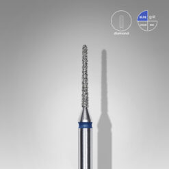 Diamond nail drill bit needle blue EXPERT head diameter 1 mm / working part 10 mm