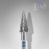 Carbide nail drill bit for left-handed users cone blue EXPERT head diameter 6 mm / working part 14 mm